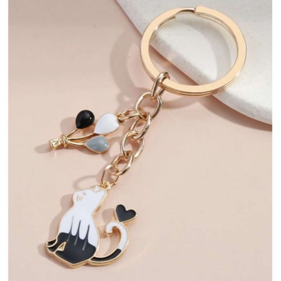 Cat and Balloons Charm Keychain *2/12$ - Picture 4 of 4